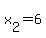 x[2]=6