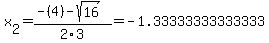 x%5B2%5D+=+%28-%284%29-sqrt%28+16+%29%29%2F2%5C3+=+-1.33333333333333