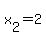 x%5B2%5D+=+2