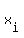 x[i]