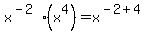 x%5E%28-2%29%28x%5E4%29+=+x%5E%28-2%2B4%29