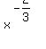 x^(-2/3)