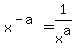 x%5E%28-a%29=1%2Fx%5Ea