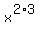 x%5E%282%2A3%29+