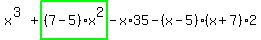 x%5E%283%29%2Bhighlight_green%28+%287-5%29%2Ax%5E2+%29-x%2A35-%28x-5%29%2A%28x%2B7%29%2A2