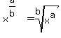 x%5E%28a%2Fb%29=root%28b%2Cx%5Ea%29