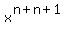 x%5E%28n%2Bn%2B1%29