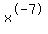 x%5E-7