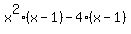 x%5E2%28x-1%29-4%28x-1%29