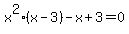 x%5E2%28x-3%29-x%2B3=0