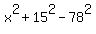 x%5E2%2B15%5E2-78%5E2