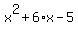 x%5E2%2B6%2Ax-5
