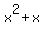 x%5E2%2Bx