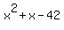x%5E2%2Bx-42