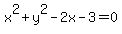 x%5E2%2By%5E2-2x-3=0