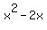 x^2 - 2x