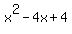 x%5E2-4x%2B4