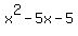 x%5E2-5x-5