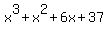 x%5E3%2Bx%5E2%2B6x%2B37