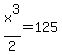 x%5E3%2F2=125