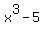 x%5E3-5