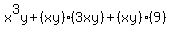 x%5E3y%2B%28xy%29%283xy%29%2B%28xy%29%289%29
