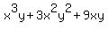 x%5E3y%2B3x%5E2y%5E2%2B9xy