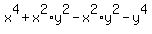 x^4+x^2*y^2-x^2*y^2-y^4