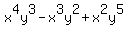 x%5E4y%5E3+-+x%5E3y%5E2+%2B+x%5E2y%5E5