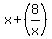 x+%2B+%288%2Fx%29
