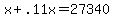 x+%2B+.11x+=+27340