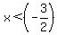 x+%3C+%28-3%2F2%29