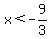 x+%3C+-9%2F3