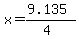 x+=+%28%2B9.135%29%2F%284%29+