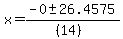 x+=+%28-0+%2B-+26.4575%29%2F%28%2814%29%29%29%29+
