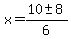 x+=+%2810+%2B-+8%29%2F6+
