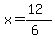 x+=+%2812%29%2F%286%29