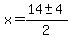 x+=+%2814+%2B-+4%29%2F2+