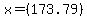 x+=+%28173.79+%29%29%2F%282%29+