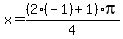 x+=+%282%28-1%29%2B1%29%2Api%2F4