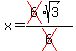 x+=+%28cross%286%29%2Asqrt%283%29%29%0D%0A+%0D%0A%2Fcross%286%29