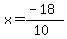 x+=++%28-18%29%2F%2810%29