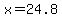 x+=+24.8