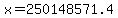 x+=+250148571.4
