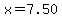 x+=+7.50