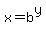 x+=+b%5Ey