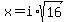 x+=+i+%2A+sqrt%2816%29
