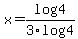 x+=+log4%2F3log4