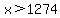 x+%3E+1274
