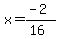x+=++%28-2%29%2F%2816%29